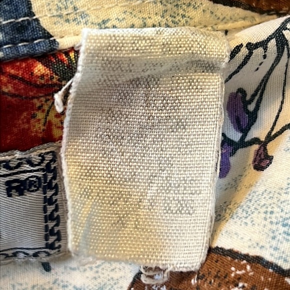 Vintage Weekender Traveler causal button down XL tropical travel vacation print - Picture 6 of 10